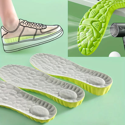 Orthopedic Elastic Insoles – Breathable Arch Support with Shock-Absorbing Heel