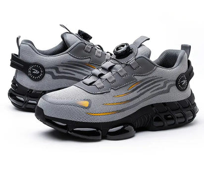 Men's Safety Work Boots with Steel Toe and Air Cushion Sole