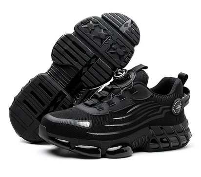 Men's Safety Work Boots with Steel Toe and Air Cushion Sole