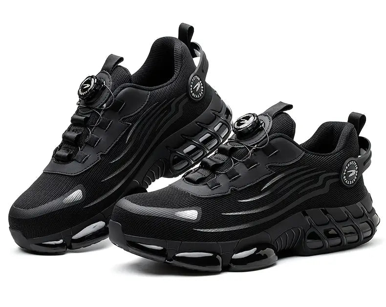 Men's Safety Work Boots with Steel Toe and Air Cushion Sole