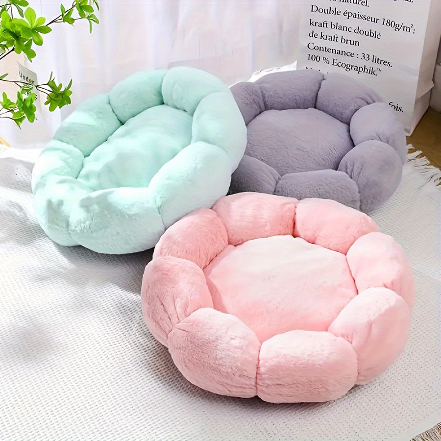 Flower-Shaped Pet Bed