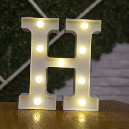 Alphabet Letter LED Lights Luminous Number Lamp Battery Warm Night Light for home Wedding Birthday Christmas party Decoration