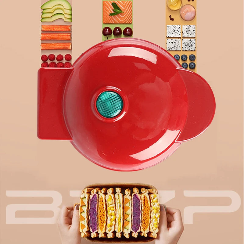 Eggette Machine Pan Breakfast Waffle Molds Mini Waffle Pot Egg Cake Oven Mini Electric Waffles Maker Bubble Egg Cake Oven
