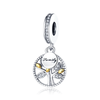 Original Breloque Charms Silver 925 Sparkling CZ Zircon Charm Beads fit plata de ley Original Bracelet DIY