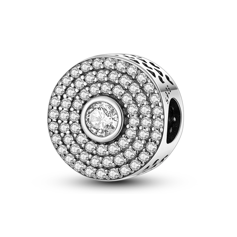 Original Breloque Charms Silver 925 Sparkling CZ Zircon Charm Beads fit plata de ley Original Bracelet DIY