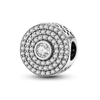 Original Breloque Charms Silver 925 Sparkling CZ Zircon Charm Beads fit plata de ley Original Bracelet DIY
