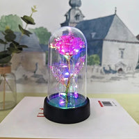 Rose Light Beautiful Realistic Looking Night Light Rose Eternal Flower Party Supplies LED Simulation Rose Flower Valentine's Day