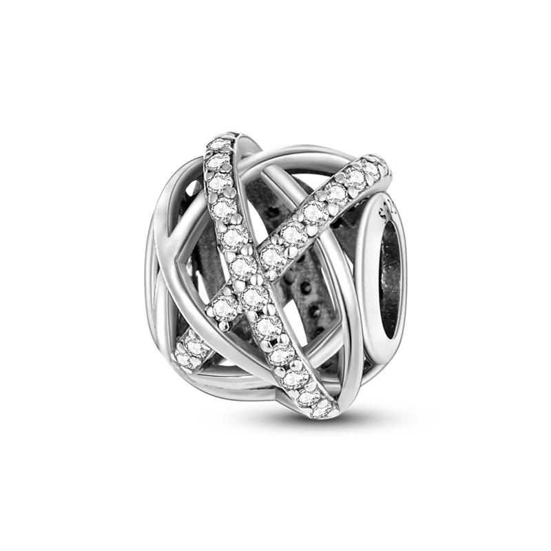 Original Breloque Charms Silver 925 Sparkling CZ Zircon Charm Beads fit plata de ley Original Bracelet DIY