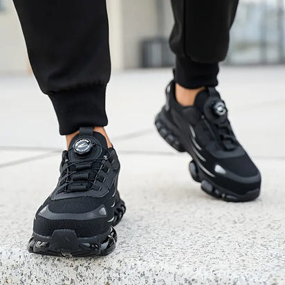 Men's Safety Work Boots with Steel Toe and Air Cushion Sole